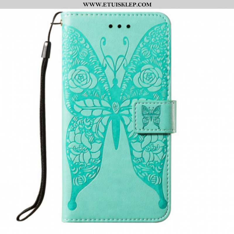 Etui Folio do Samsung Galaxy S21 5G Motyl Kwiatowy Wzór